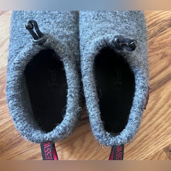 Giesswein Vent Gray Wool Slippers - Picture 5 of 7